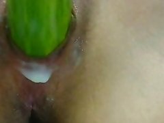 Korean Amateur Teen Cucumber Masturbation