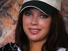 Pretty girl in cap receives guy's invitation for a rendezvous